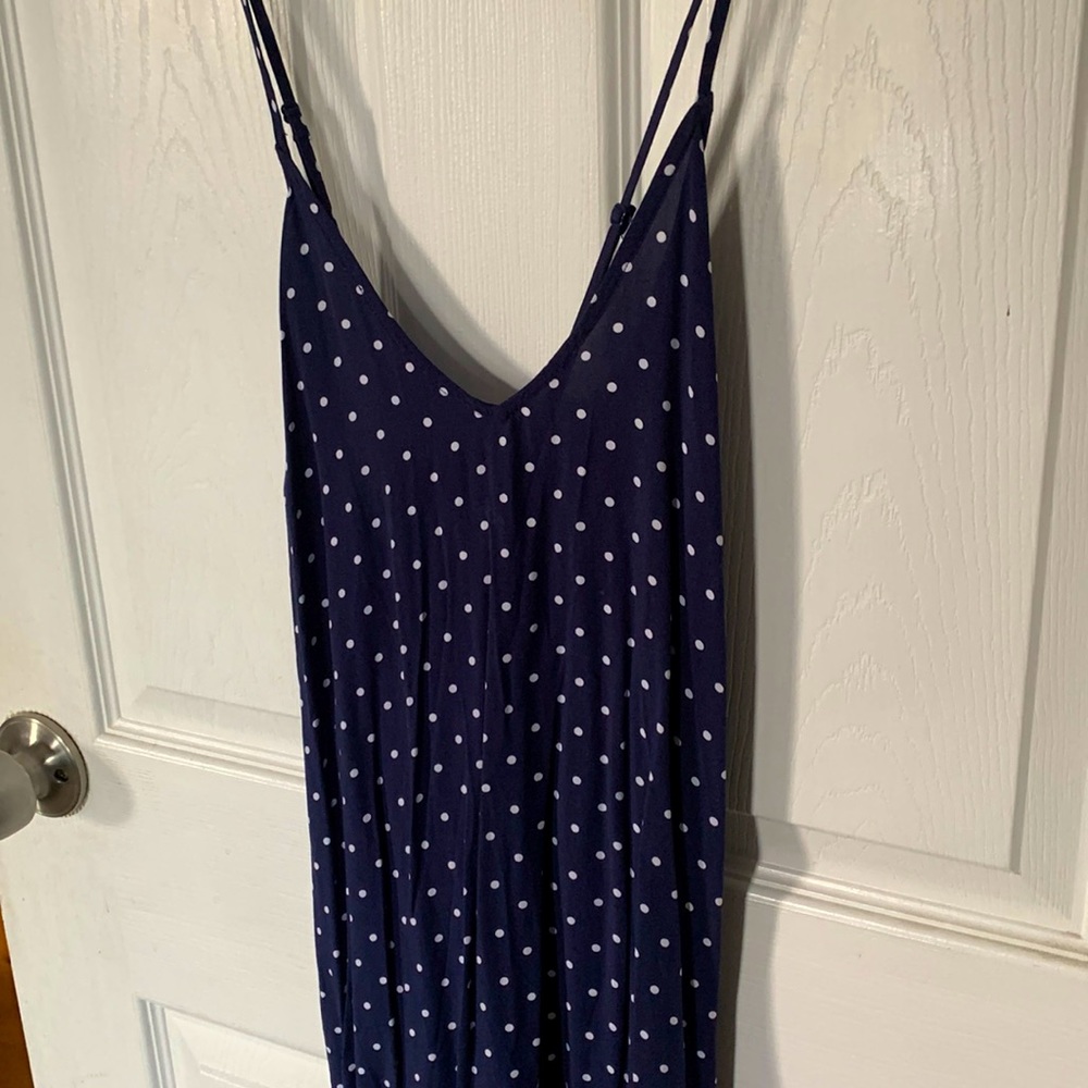 Classic Navy Polka Dot Maxi Sundress from Old Navy Women’s Size Small